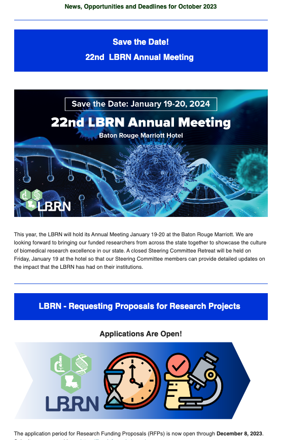 lbrn newsletter October 2023